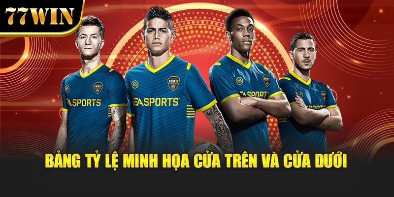 Bảng tỷ lệ minh họa cửa trên và cửa dưới