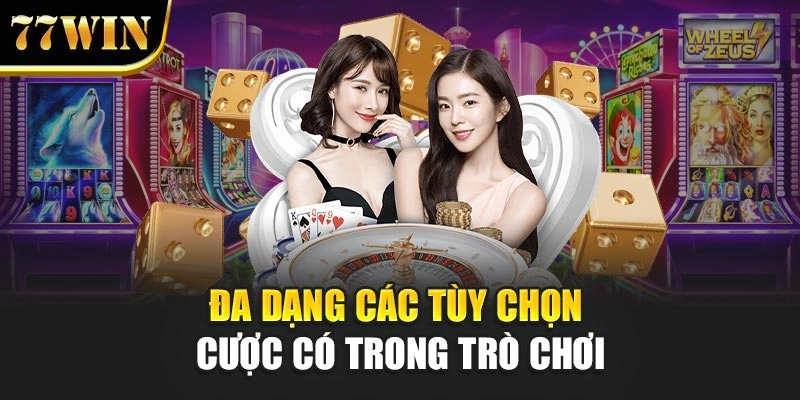 Đa dạng các tùy chọn cược có trong trò chơi